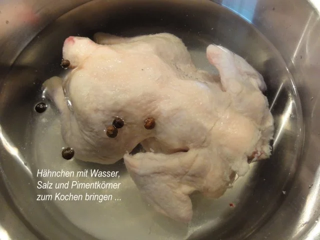 Geflügel:   HÄHNCHEN - FRIKASSEE  nach meiner Art - Rezept - Bild Nr. 2