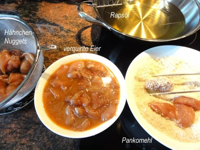 Rezept: Geflügel: CHICKEN - NUGGETS Bild Nr. 5 Geflügel: CHICKEN - NUGGETS - Rezept - Bild Nr. 5