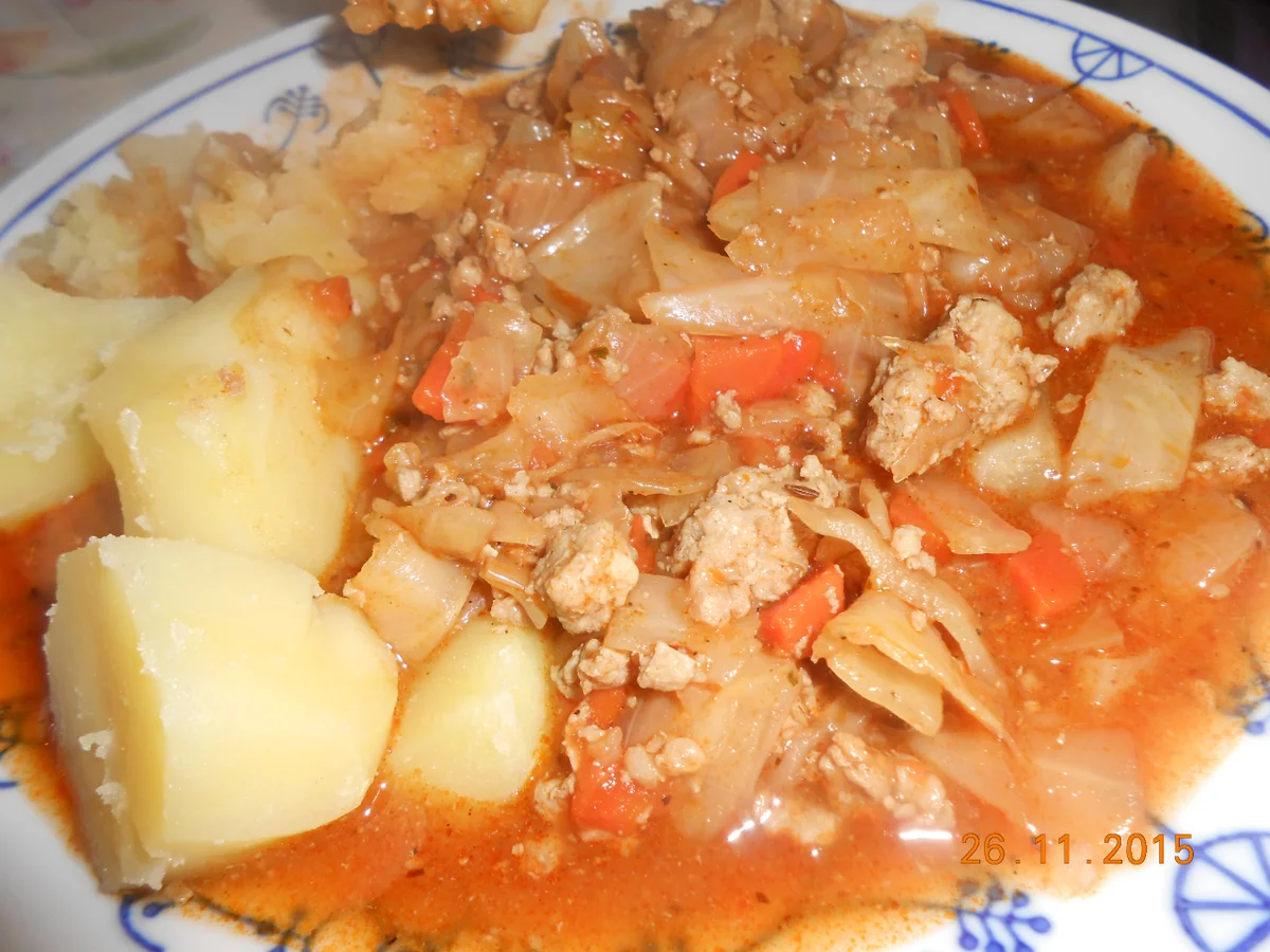 Krautpfanne mit Hackfleisch - Rezept - Bild Nr. 3529