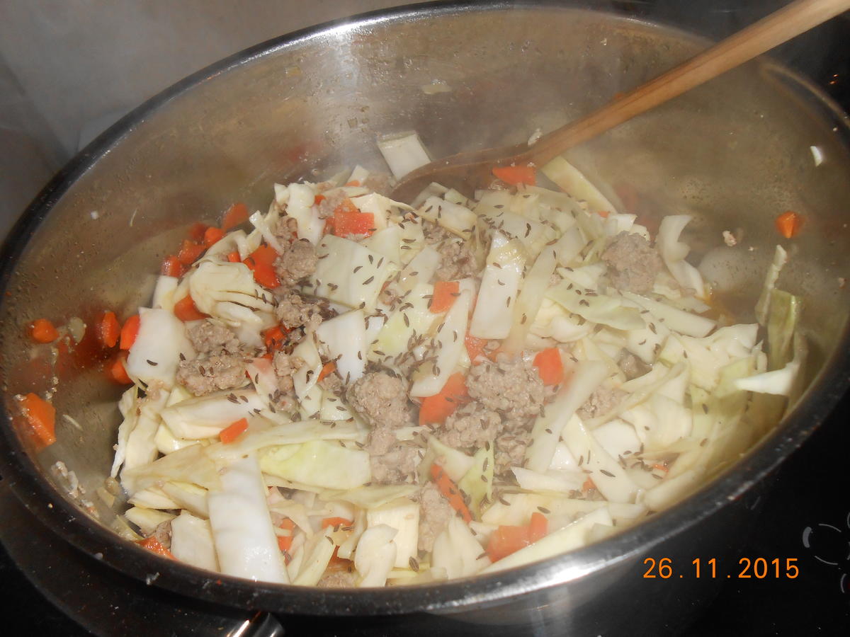 Krautpfanne mit Hackfleisch - Rezept - Bild Nr. 3535