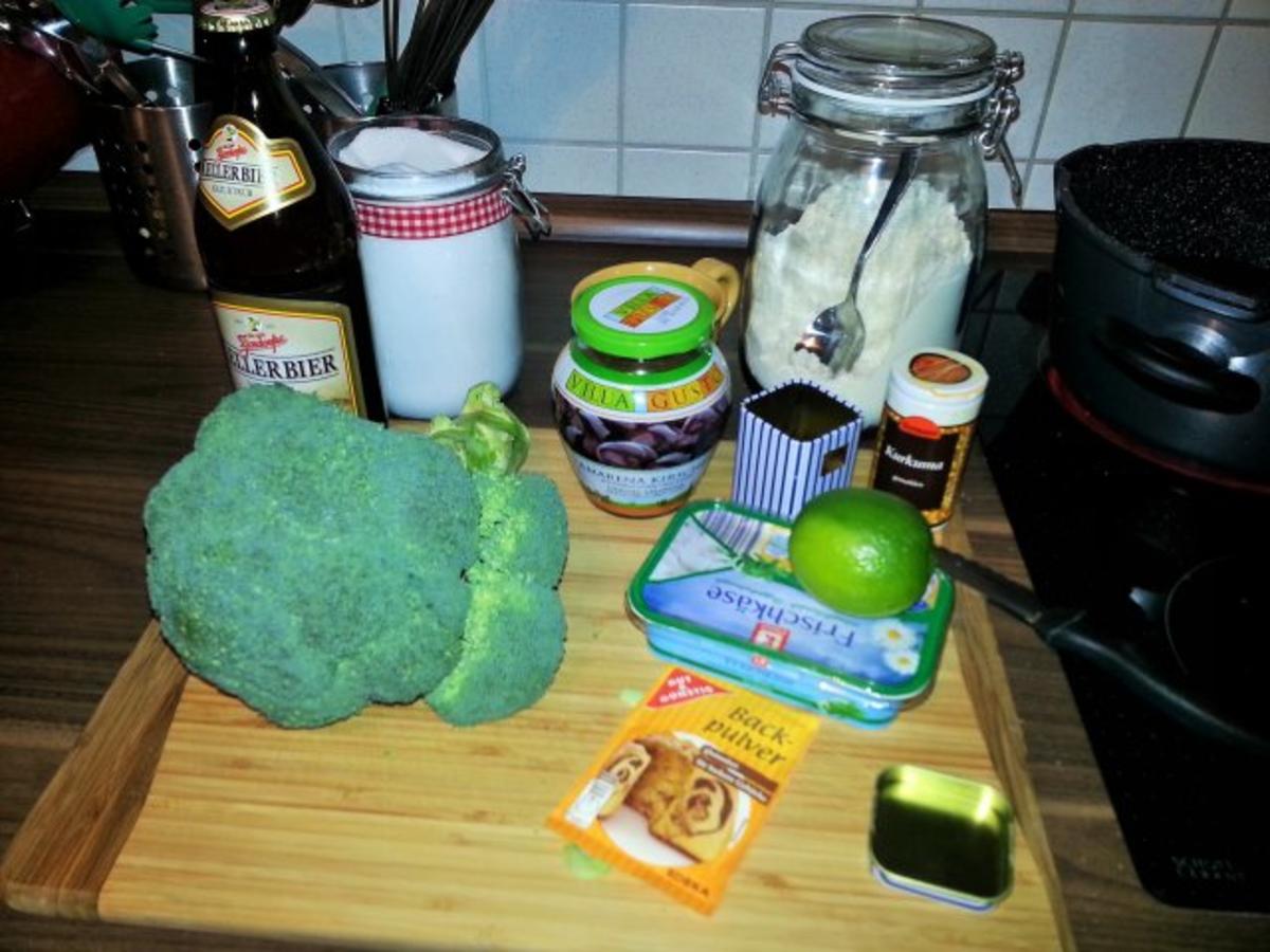 Ausgebackener Brokkoli in Gewürzteig mit Limettendip - Rezept - Bild Nr. 3