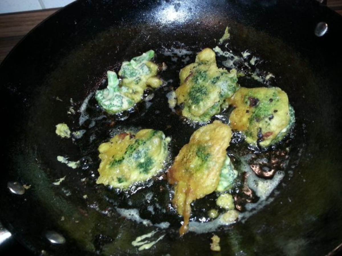 Ausgebackener Brokkoli in Gewürzteig mit Limettendip - Rezept - Bild Nr. 8