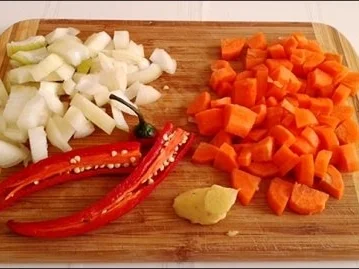 Pikante Champignons-Gemüse-Pfanne mit  Kartoffelbällchen - Rezept - Bild Nr. 5