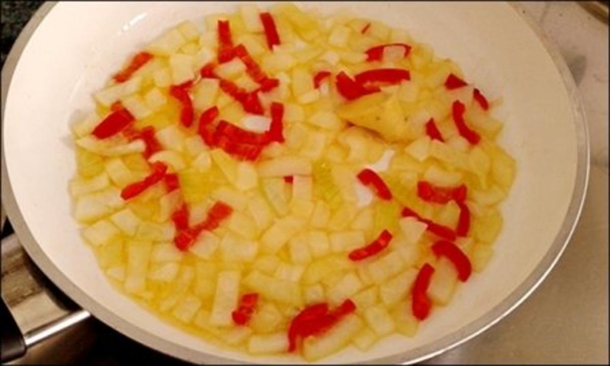 Pikante Champignons-Gemüse-Pfanne mit  Kartoffelbällchen - Rezept - Bild Nr. 7
