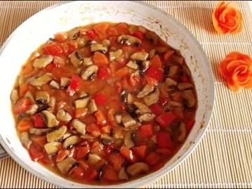 Pikante Champignons-Gemüse-Pfanne mit  Kartoffelbällchen - Rezept - Bild Nr. 22