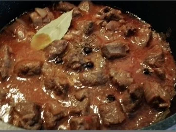 Zart geschmortes  Wildschwein-Edelgulasch mit „bunten Bandnudeln" - Rezept - Bild Nr. 13