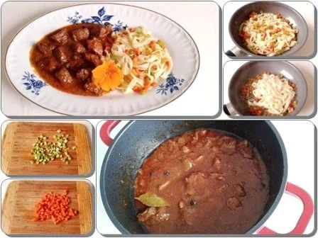 Zart geschmortes  Wildschwein-Edelgulasch mit „bunten Bandnudeln" - Rezept - Bild Nr. 25