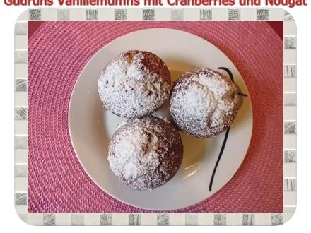 Muffins: Vanille-Muffins mit Cranberries und Nougat - Rezept - Bild Nr. 24