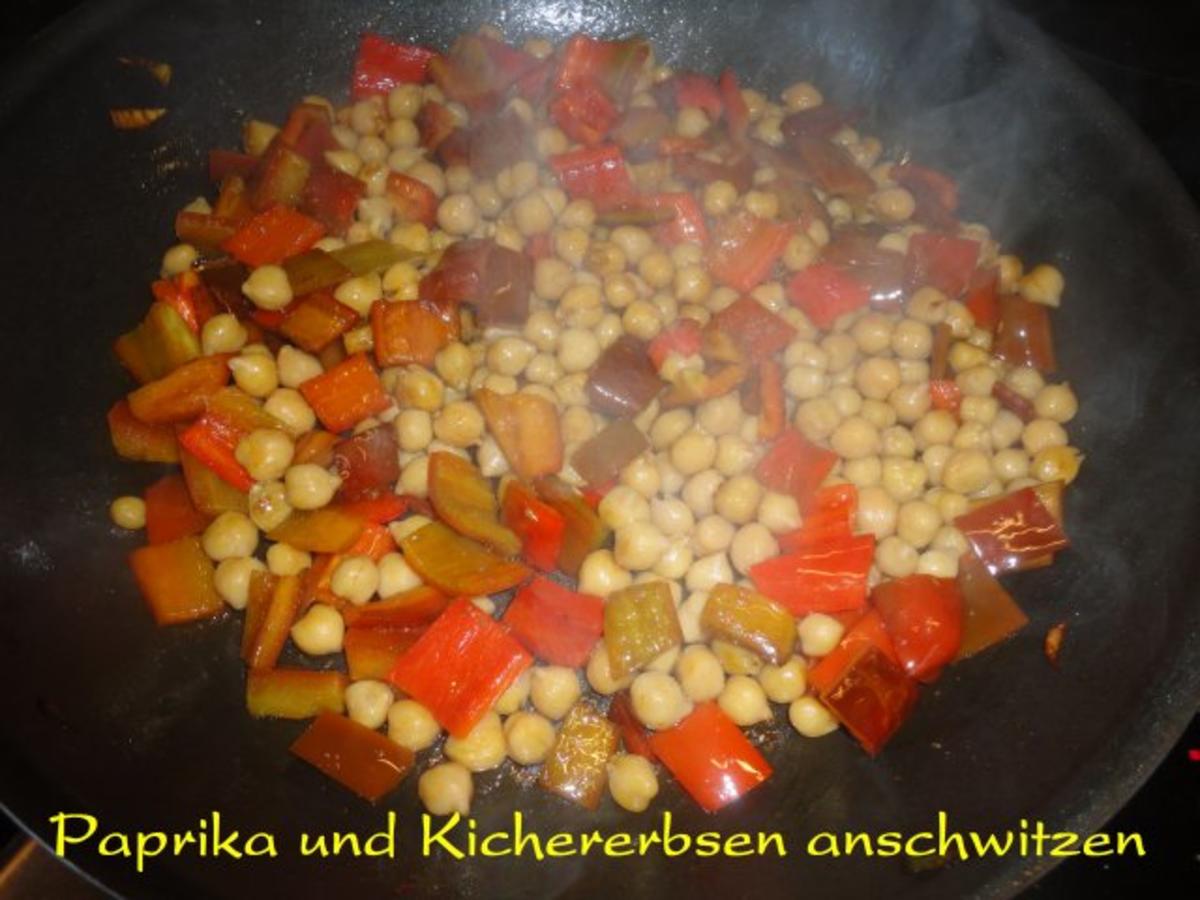 Pute in Orientsauce mit Hummus Nudeln und Kichererbsen Gemüse - Rezept - Bild Nr. 5