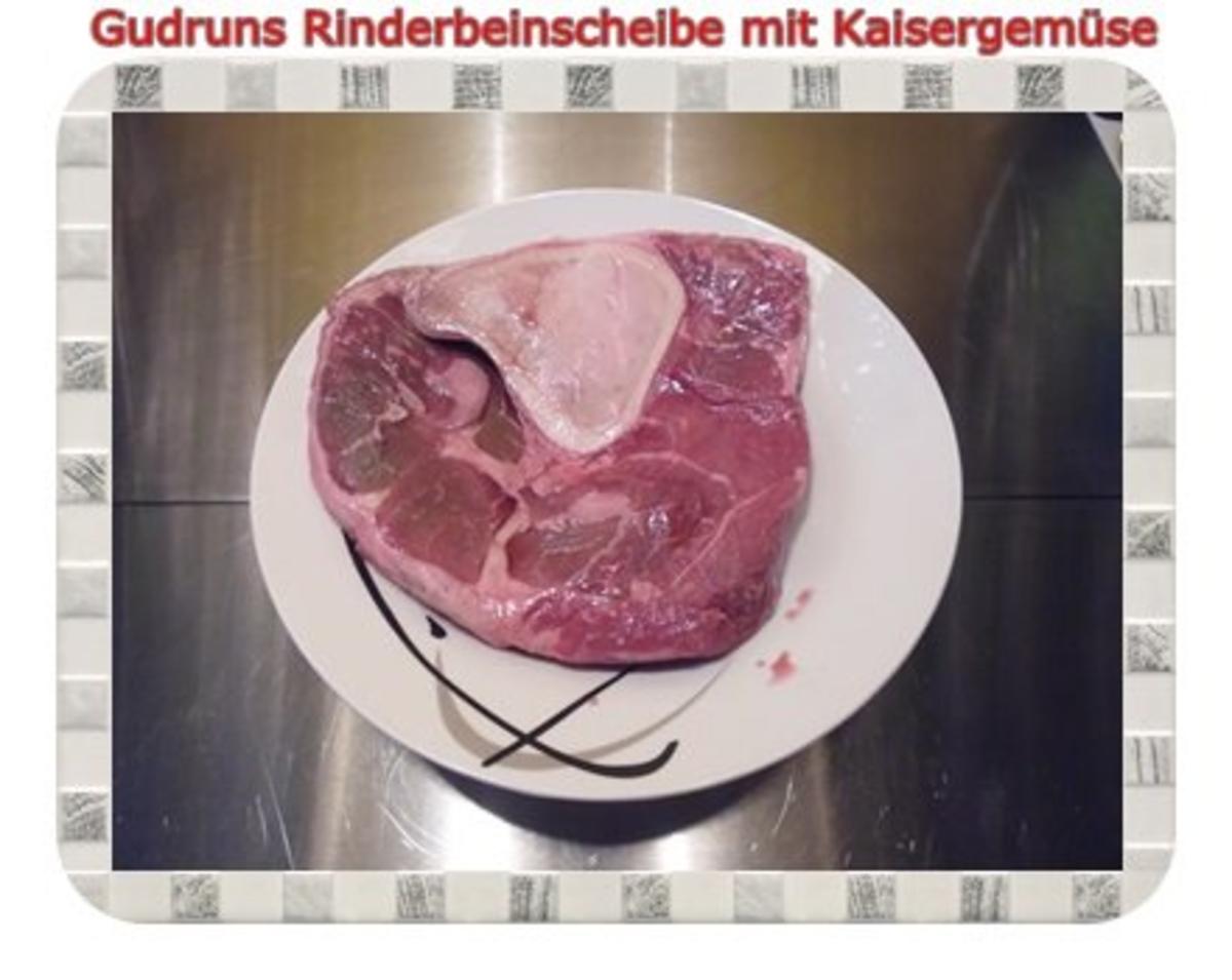 Fleisch: Rinderbeinscheibe mit Kaisergemüse - Rezept - Bild Nr. 3