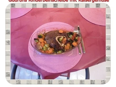 Fleisch: Rinderbeinscheibe mit Kaisergemüse - Rezept - Bild Nr. 11