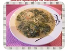 Suppe: Spinatsuppe mit Steinpilzen und Gorgonzola - Rezept