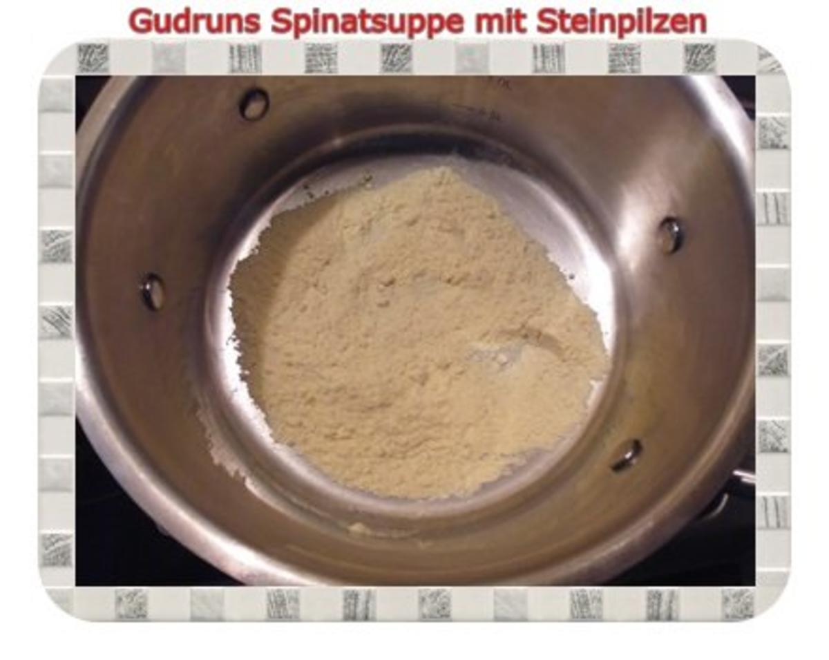 Suppe: Spinatsuppe mit Steinpilzen und Gorgonzola - Rezept - Bild Nr. 6