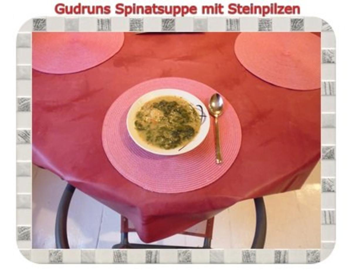 Suppe: Spinatsuppe mit Steinpilzen und Gorgonzola - Rezept - Bild Nr. 10