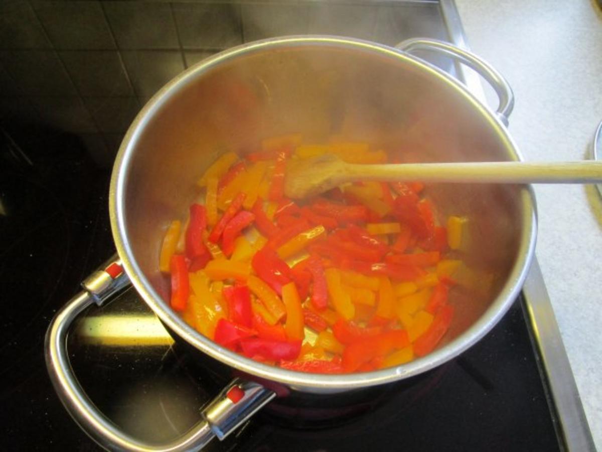 Paprika-Suppe mit Hackbällchen - Rezept - Bild Nr. 12