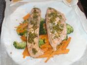 Lachs im Pergamentpapier - Rezept
