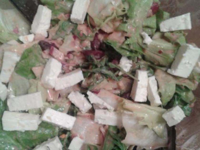 Rucola Endivien Salat mit Kidneybohnen - schnell &amp; einfach - von Alex2010