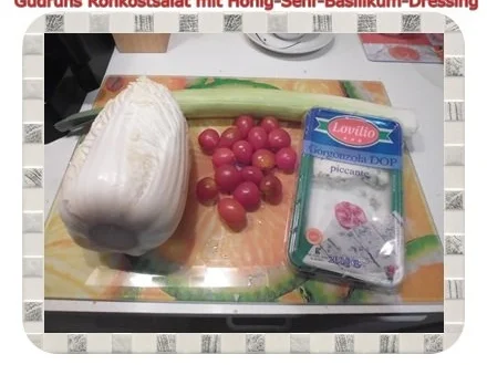 Salat: Rohkostsalat mit Honig-Senf-Basilikum-Dressing - Rezept - Bild Nr. 2