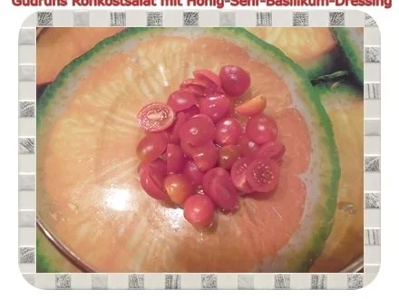 Salat: Rohkostsalat mit Honig-Senf-Basilikum-Dressing - Rezept - Bild Nr. 3