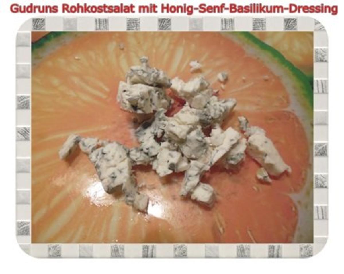 Salat: Rohkostsalat mit Honig-Senf-Basilikum-Dressing - Rezept - Bild Nr. 8