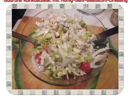 Salat: Rohkostsalat mit Honig-Senf-Basilikum-Dressing - Rezept - Bild Nr. 9