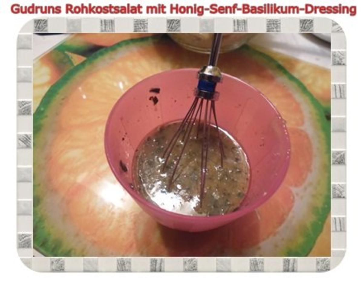 Salat: Rohkostsalat mit Honig-Senf-Basilikum-Dressing - Rezept - Bild Nr. 11
