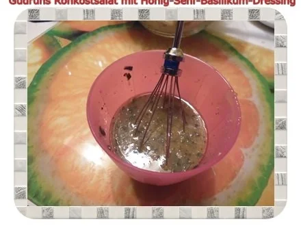 Salat: Rohkostsalat mit Honig-Senf-Basilikum-Dressing - Rezept - Bild Nr. 11