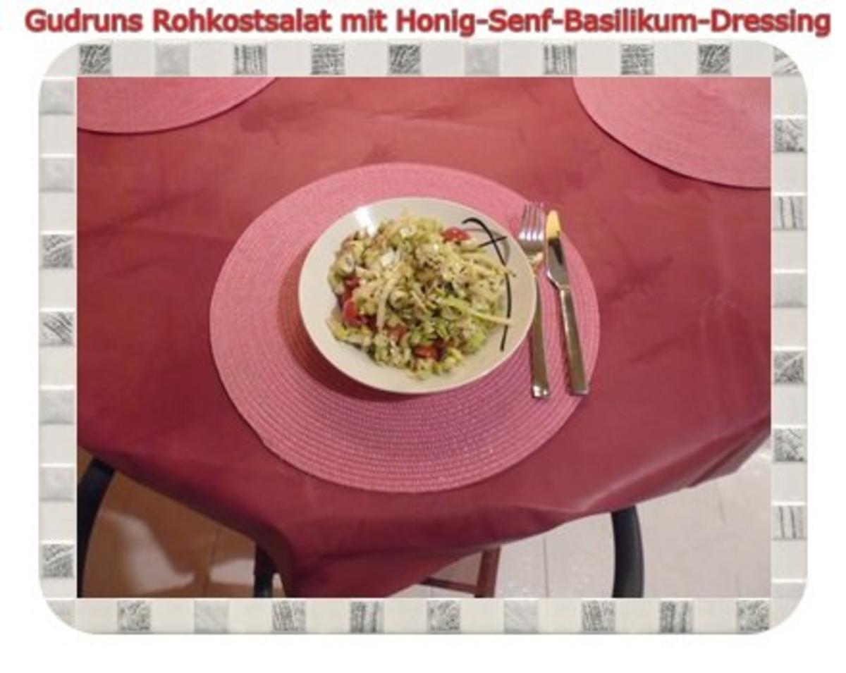 Salat: Rohkostsalat mit Honig-Senf-Basilikum-Dressing - Rezept - Bild Nr. 14