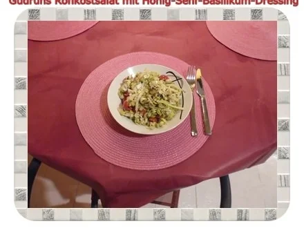 Salat: Rohkostsalat mit Honig-Senf-Basilikum-Dressing - Rezept - Bild Nr. 14