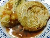 Kohlsteak mit Zitronen-Thymian-Kartoffelbrei - Rezept