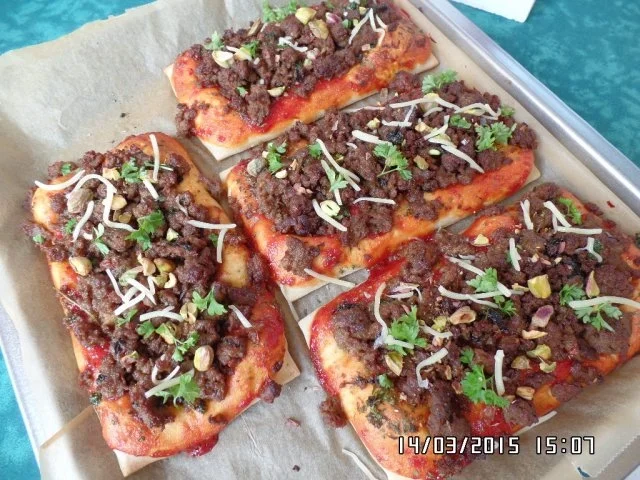 Hackfleisch-Pizza - Rezept