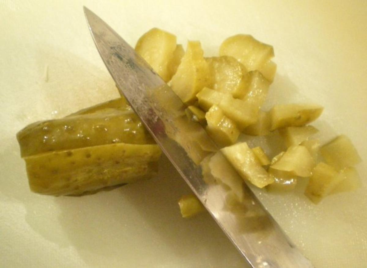 Käsesalat mit Essiggurken und Kapern garantiert ohne Majo - Rezept - Bild Nr. 6