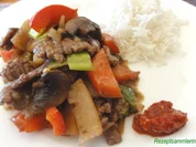 Fleisch:   RINDERGESCHNETZELTES - Rezept
