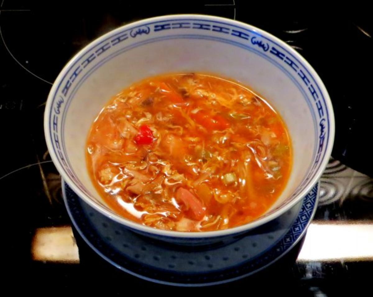 Klare Chinasuppe / Hühnersuppe süßsauer Rezept kochbar.de