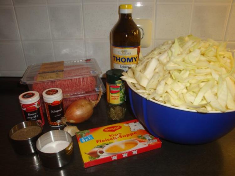 Weißkohl-Hackfleisch-Topf - Rezept mit Bild