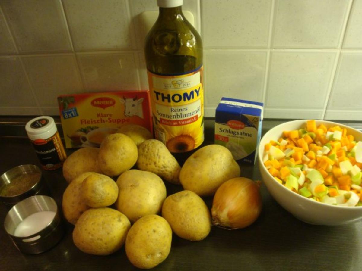 Kartoffel-Cremesuppe mit Knoblauch-Croutons - Rezept - Bild Nr. 2