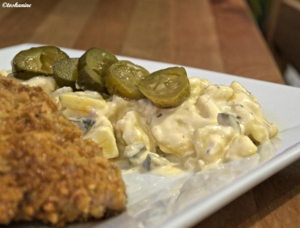 Bilder für Joghurt-Kartoffelsalat mit Wiener Schnitzel - Rezept