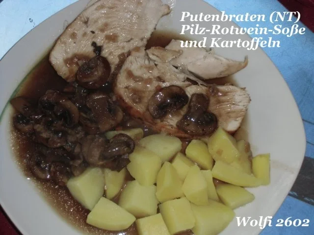 Pute : Putenbraten auf Kernthemperatur von 90 Grad im Backofen - Rezept - Bild Nr. 2