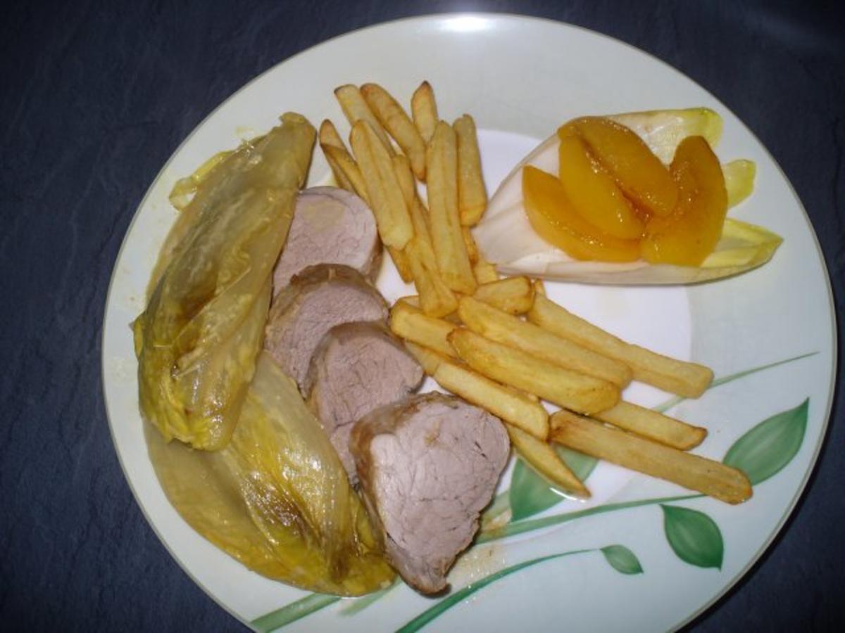 Schweinefilet mit pikant mariniertem Chicorèe - Rezept - Bild Nr. 12