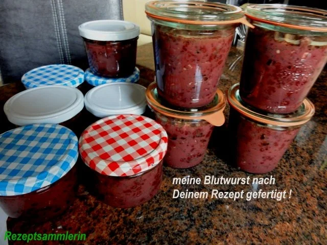 Rezept: Wurst: Hausmacher Blutwurst Bild Nr. 13 Wurst: Hausmacher Blutwurst - Rezept - Bild Nr. 13