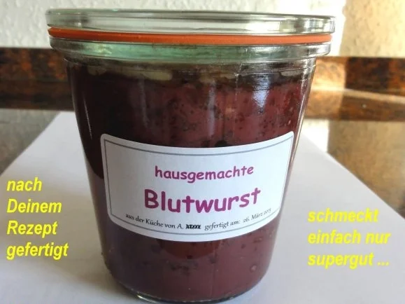Rezept: Wurst: Hausmacher Blutwurst Bild Nr. 14 Wurst: Hausmacher Blutwurst - Rezept - Bild Nr. 14