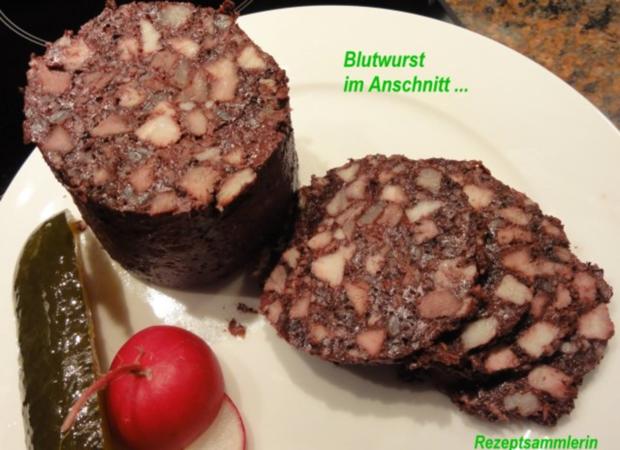 Wurst Hausmacher Blutwurst Rezept mit Bild kochbar.de