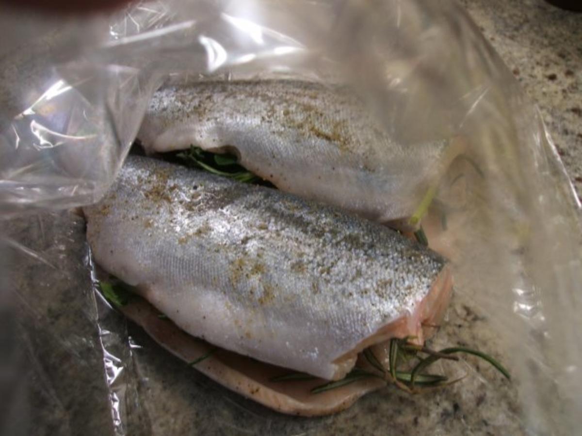 Fisch: Forelle aus dem Bratschlauch mit Gemüselasagne - Rezept - Bild Nr. 4