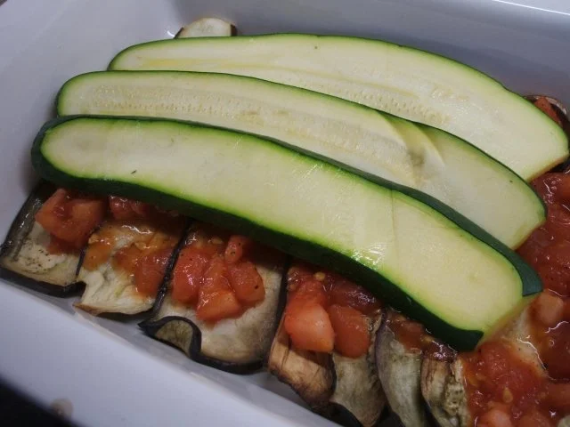 Rezept: Fisch: Forelle aus dem Bratschlauch mit Gemüselasagne Bild Nr. 10 Fisch: Forelle aus dem Bratschlauch mit Gemüselasagne - Rezept - Bild Nr. 10