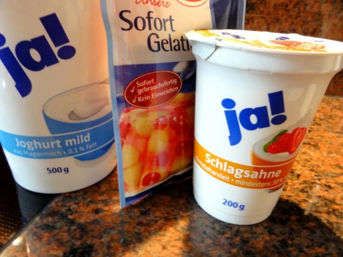 Dessert:   ERDBEER - SAHNE - JOGHURT - Rezept - Bild Nr. 5