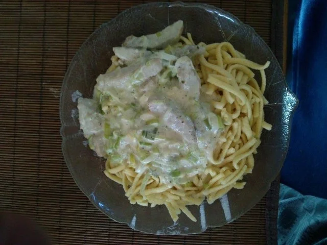 Schnelle Bauernpfanne mit Spätzle, - Rezept