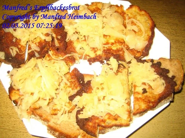 Rezept: Brunch – Manfred’s Erpflbackesbrot - Kartoffelpufferbrot Brunch – Manfred’s Erpflbackesbrot - Kartoffelpufferbrot - Rezept
