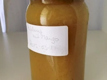 Apfel- Mangomus ein wenig anders - Rezept