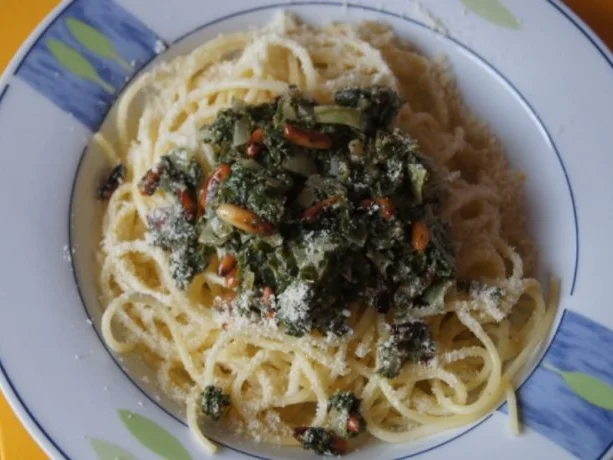 Spaghettini mit Frankfurter Pesto - Rezept