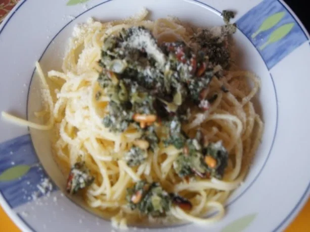 Spaghettini mit Frankfurter Pesto - Rezept - Bild Nr. 9